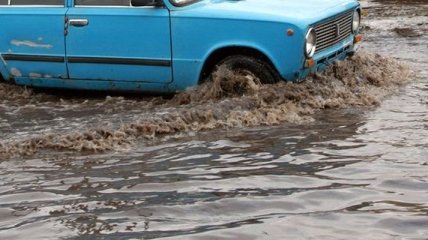 Трассу Одесса-Рени затопило (Видео) 