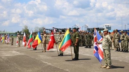 Офицеры "ЛитПолУкрбрига" участвуют в военных учениях в Грузии