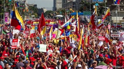 В Венесуэле прошла массовая акция протеста против США 