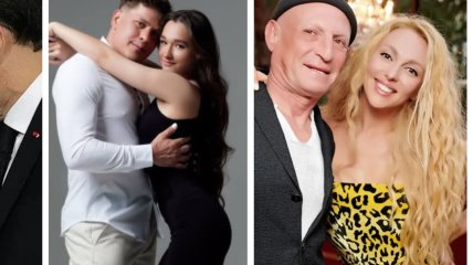 Брижит и Эммануэль Макроны, Глеб Репич и его девушка, Оля Полякова и Вадим Буряковский