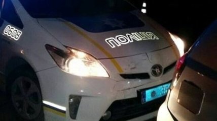 В Харькове пьяный водитель врезался в полицейскую машину