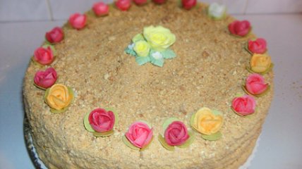 Слоeный медовый торт (Leyered Honey Cake)