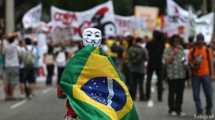 Акции протеста проходят в Рио-де-Жанейро