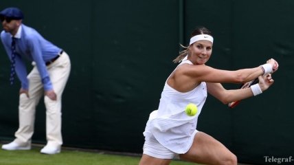 Теннисистка выступила на Уимблдоне на пятом месяце беременности