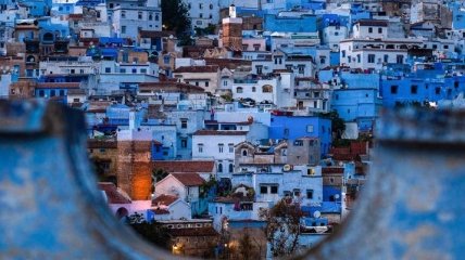 "Голубая жемчужина": городок в Марокко с домами сине-голубого цвета (Фото)