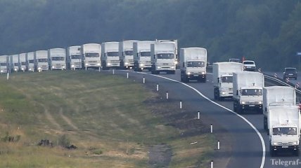 Первые машины гуманитарного конвоя выехали из РФ в Украину