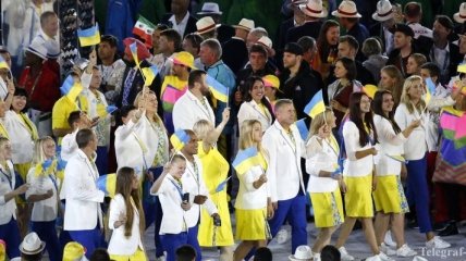 Как сборная Украины прошла на церемонии открытия Олимпиады-2016