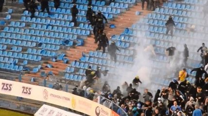 Футбольные болельщики в Чехии устроили массовый погром