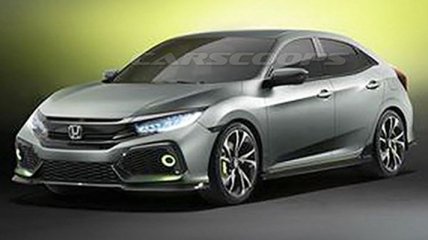 В сети появилось изображение прототипа хэтчбека Honda Civic