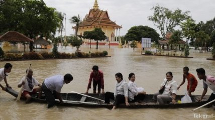 Наводнение в Камбодже привело в гибели 18 человек