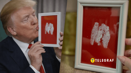 Дональд Трамп та картина українки