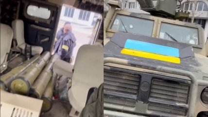 Украинцы захватили армейский вседорожник и будут использовать его теперь против россиян