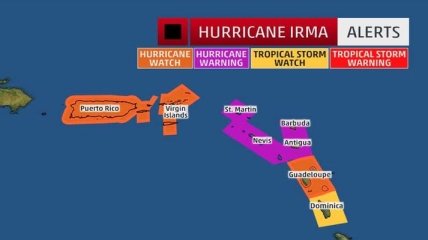 ЧП в Пуэрто-Рико: на страну надвигается ураган "Ирма"