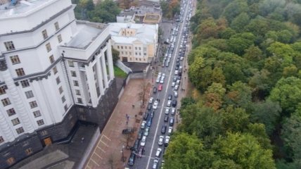Пробки в Киеве: владельцы авто на еврономерах озвучили требования