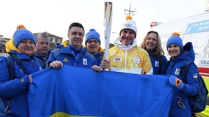 Сергей Бубка принял участие в одном из завершающих этапов эстафеты олимпийского огня