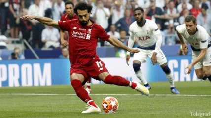 Гол Салаха попал в тройку самых быстрых в истории финалов Лиги чемпионов