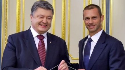 Президент Украины принял делегацию УЕФА