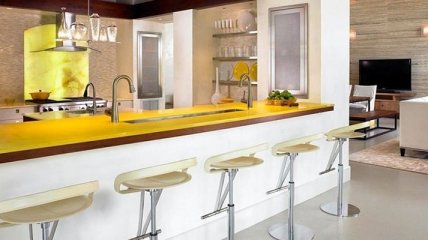 Идеи дизайна кухни с барной стойкой (Фото)