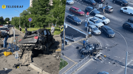 Кадры с аварии