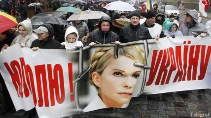 Отсутствие Тимошенко оставляет отпечаток на акциях протеста