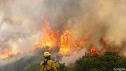 Пожар в национальном парке США 