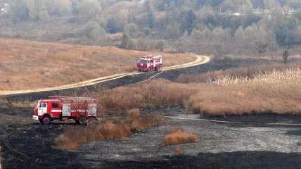 В Полтавской области площадь торфяных пожаров уменьшилась до 171 га