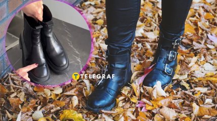 Осенние сапожки с заломами