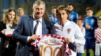 Модрич провел 100-й матч за сборную Хорватии