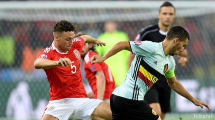 Результат матча Уэльс - Бельгия 3:1 на Евро-2016