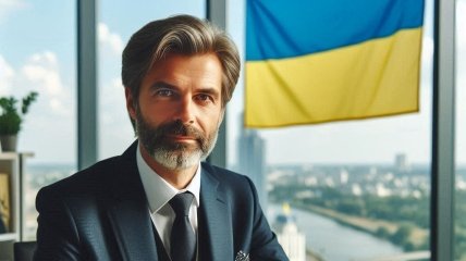 Чоловік з прапором України