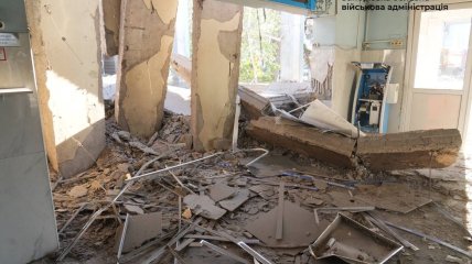 Запорожье после обстрела. Фото: Запорожская ОВА