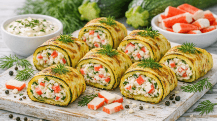 Кабачковые рулетики