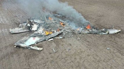 Сбитый самолет орков из рф