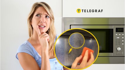 Черная сетка на микроволновке