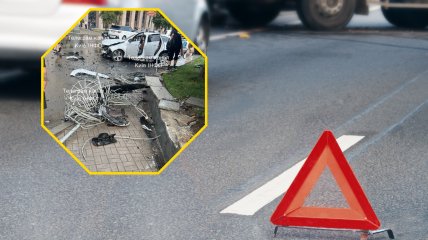 У центрі Києва іноземці влаштували серйозну ДТП: з’явилися фото та відео