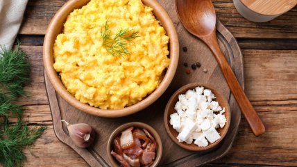 Банош с брынзой (видео)