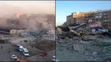 На юге России прогремел взрыв: обрушились здания, под завалами ищут человека (фото, видео)