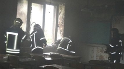 В одесской школе произошел пожар