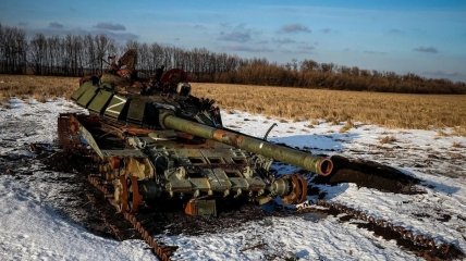 Небоеспособный российский танк