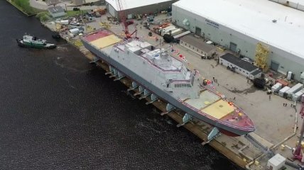 Компания Lockheed Martin спустила на воду боевой корабль класса Freedom 21 (Видео)
