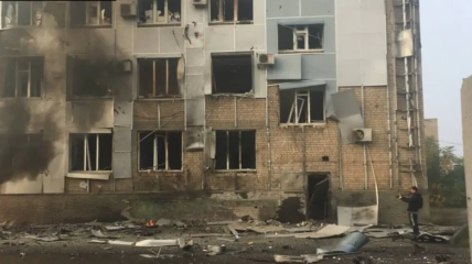 Последствия взрыва в Мелитополе