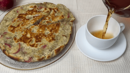 Яблочный пирог готовится всего за 30 минут