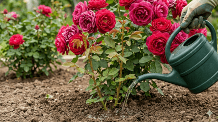 Пролейте этим свои розы, чтобы омолодить куст и вызвать рост базальных побегов