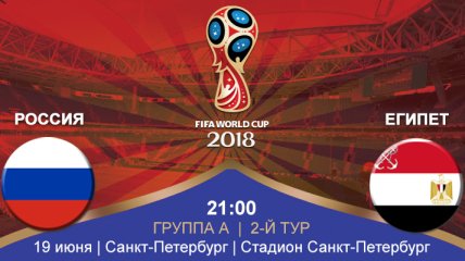 Россия 3:1 Египет: события матча