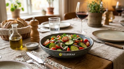 Салат из огурцов и помидоров можно сделать вкуснее