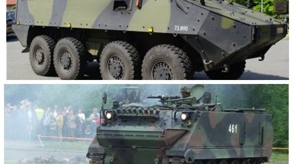 Колісні і гусеничні бронетранспортери  "Piranha III" і M113