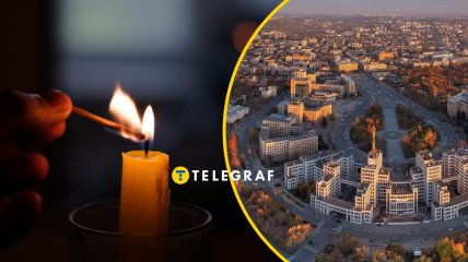 Отключение электроэнергии в Харькове