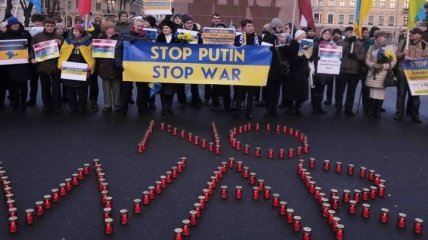 Активисты акции против российской агрессии в Украине объявили требования к РФ