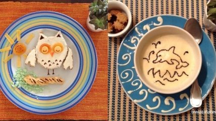 Креативные завтраки от любящей мамы (Фото)