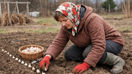 Высадка чеснока